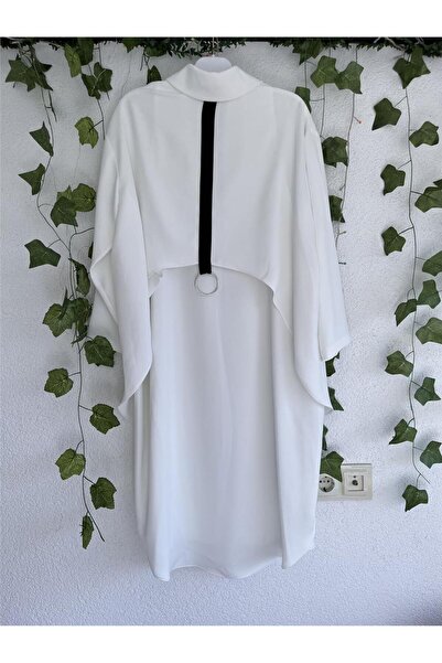 Nuss Μπουφάν με λεπτομέρεια από τούλι και φερμουάρ 6004 εκρού