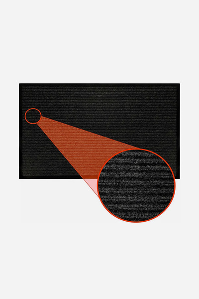 aden home Dekoratif Nem Alıcı Toz Alıcı Siyah Balkon Iç Dış Kapı Önü Paspası