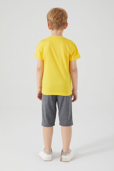Batman L1552-3 Boy's Bottom Top Set Dark Yellow