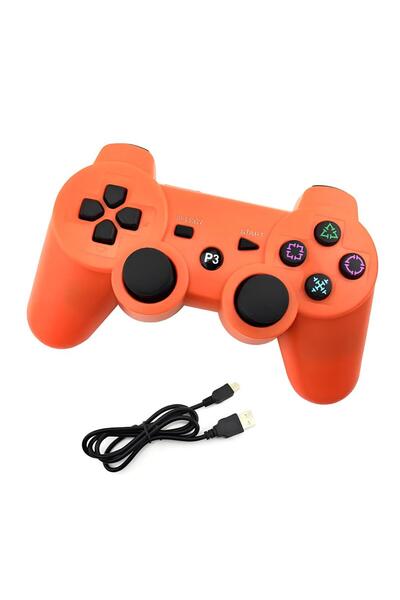 CRK TECH Playstation Ps3 Oyun Kolu Dualshock 3 Wirelless Controller + Şarj Ba...