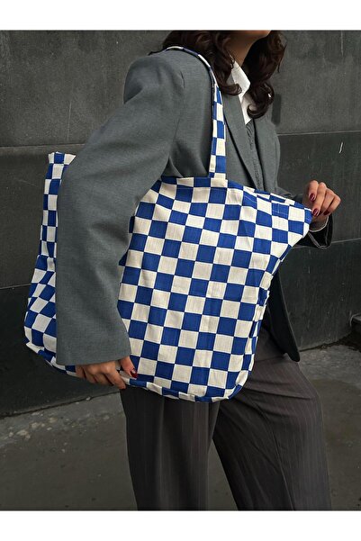 minaaise Сумка з великим принтом Saks Dama з канвасу