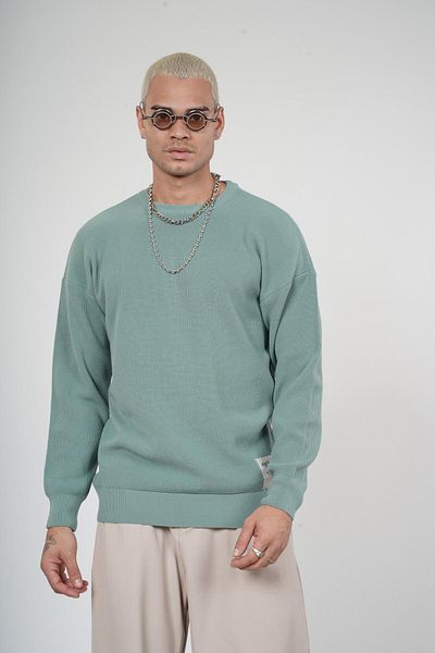 king brich Ανδρικό πουλόβερ Kingbrich Crew Neck Oversize Mold