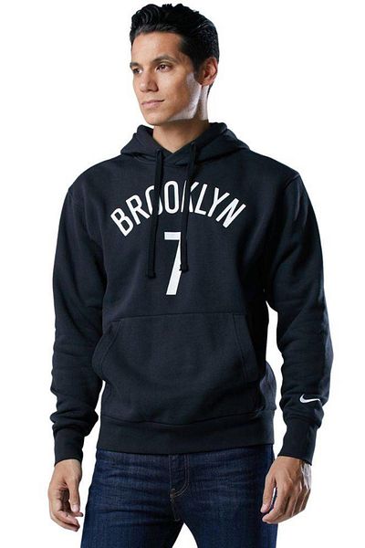 Nike Мъжки суитшърт с качулка NBA Brooklyn 7, черен