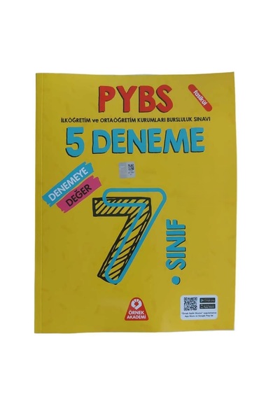 Örnek Akademi Yayınları 2025 örnek 7.Sınıf ORTA ÖĞRETİM KURUMLARI BURSLULUK S...