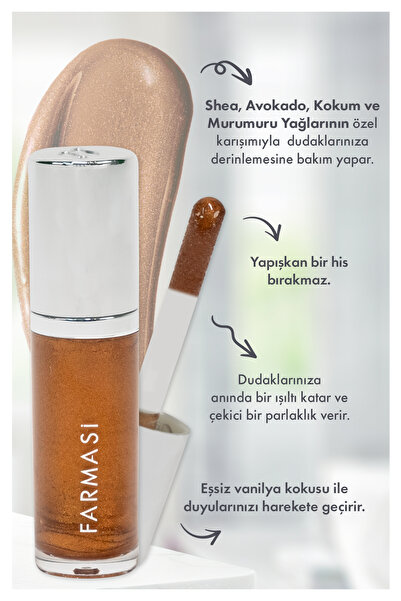 Farmasi Ultımate Shine Dudak Parlatıcısı 02 Shiny Copper