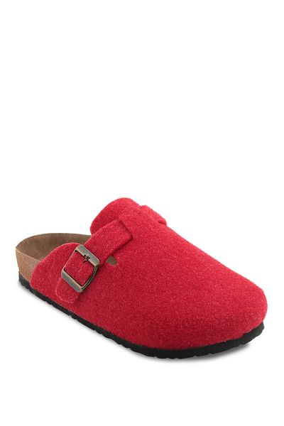 Slazenger Red Leo Felt Women's Slippers