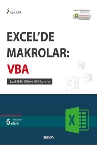 Seçkin Yayıncılık Excel de Makrolar: Vba Excel 2019, 2016 ve 2013 Uyumlu  Cen...