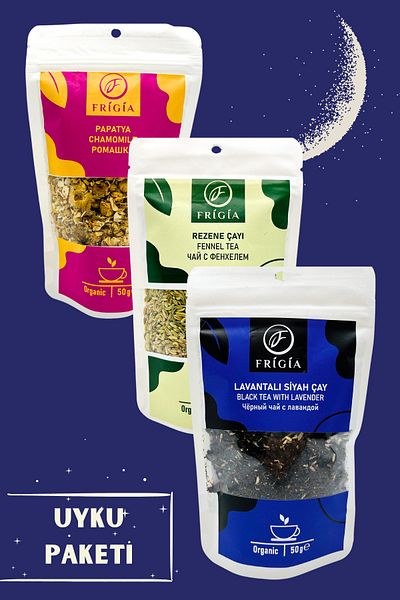 Frigia Sleep Pack (Chamomile 50 g Rezene 80 g Lavental Black Tea 50 g)