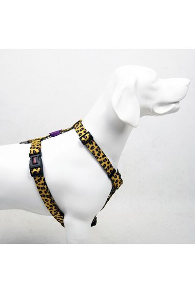 Tailpetz Leopard H-Type Chest Collar Adjustable, Comfortable and Durable Patterned Dog Collar
