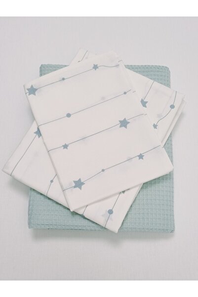 Yada Baby طقم بيكيه وافل موسلين 3 قطع للأطفال والرضع مصنوع من القطن العضوي بن...