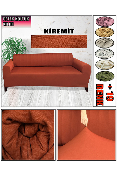 Home Petek Kumaş Üçlü Koltuk & Çekyat Koltuk Kilifi Arkasi Dahi̇l