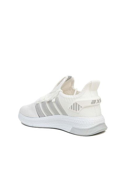 KunduraHane Λευκό Γκρι Χρώμα Unisex Πλεκτά Άνετα Αθλητικά Παπούτσια