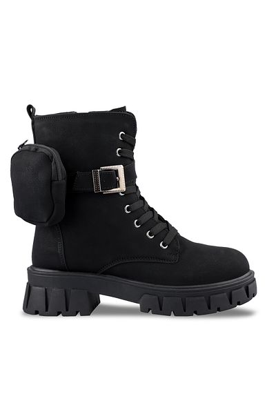 Esem Ea22ok024 Damenstiefel Schwarz / Grün