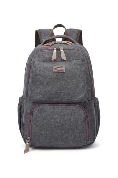 CACTİVE Cactive Canvas Black Unisex Backpack Ctv1313
