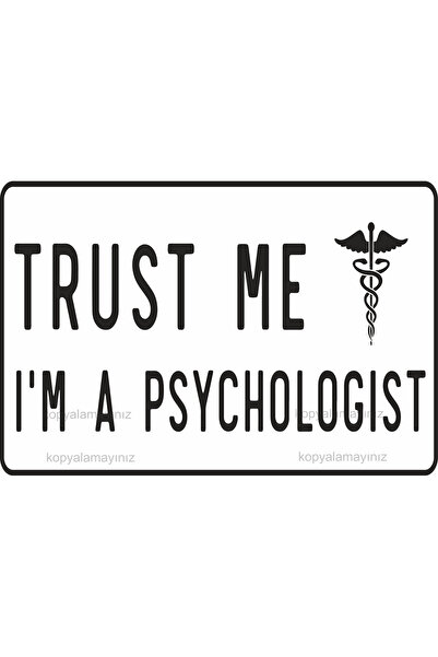 Hayat Poster psikolog uyarı levhası tabela komik sözler duvar yazıları retro ...