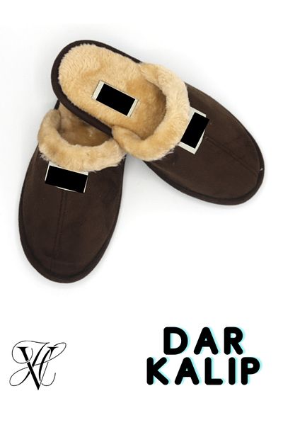 Vwear Unisex Soft Sole Fluffy Warm Lined Home Garden Bundle Slippers