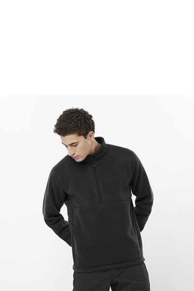 Salomon C22838 Chroma Fleece Pullov Hz Ανδρικό Fleece - Μαύρο
