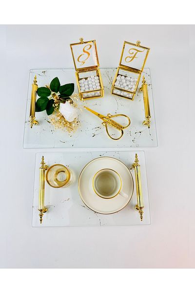 CyzHome Fidelity Transparent Patterned Promise Tray