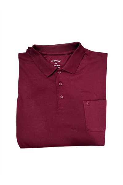 ercan triko Comfortable Fit Large Size Polo Collar Cotton Solid Color Collar Sweater