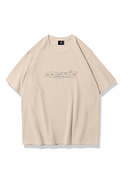 Trendiz Unisex Cosmic Taş Baskılı Tshirt Taş