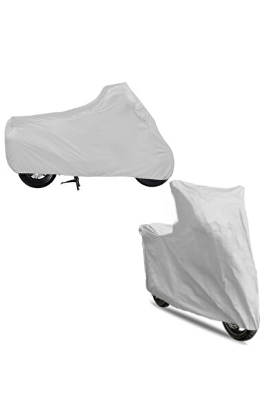 Breen Gri "RKS Newlight 125 Pro" Motosiklet Brandası, Arka Çanta ve Kilit Uyumsuz