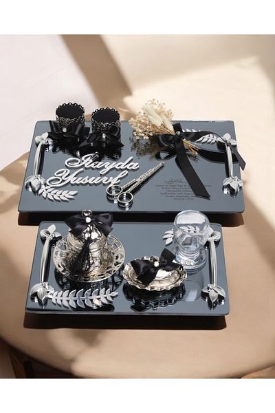CyzHome Harmony Silver Promise Engagement Tray
