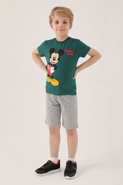 Mickey Mouse D4799-2 Boy's T-shirt - Dark Green