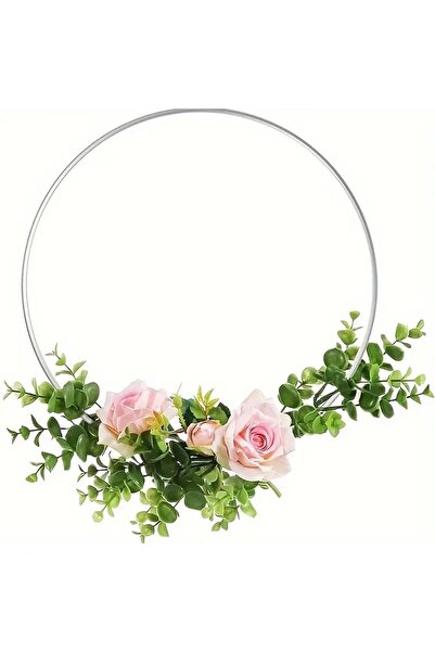 VENON Μεταλλικός γαλβανισμένος κύκλος 30 εκ. - 1 τεμάχιο συρμάτινη τροχαλία στολίδι πόρτας Στολίδι τοίχου Dream Catcher