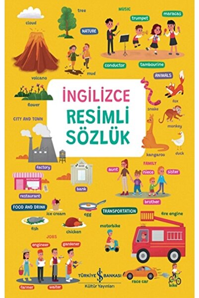 TÜRKİYE İŞ BANKASI KÜLTÜR YAYINLARI İngilizce Resimli Sözlük kitabı - Elçin K...