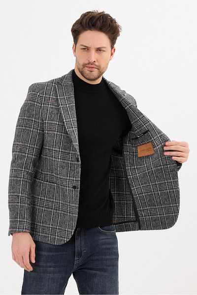 Savira Παλτό με όψη Slimfit - Μικτό χειμωνιάτικο ύφασμα, Drop 6 χωρίς επένδυση, Νέα σεζόν