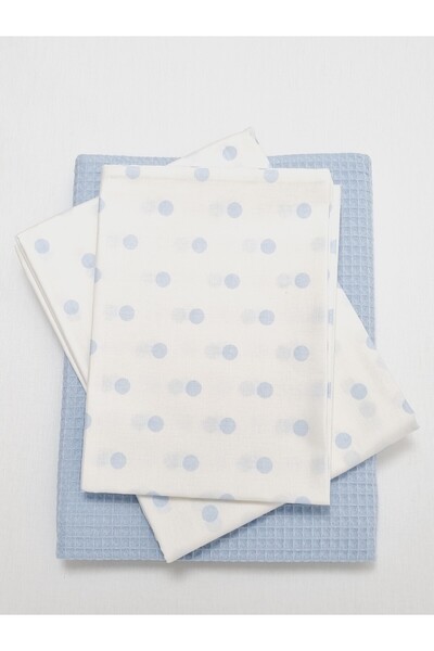 Yada Baby طقم بيكيه وافل موسلين 3 قطع للأطفال والرضع مصنوع من القطن العضوي بن...