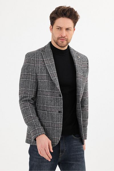 Savira Παλτό με όψη Slimfit - Μικτό χειμωνιάτικο ύφασμα, Drop 6 χωρίς επένδυση, Νέα σεζόν