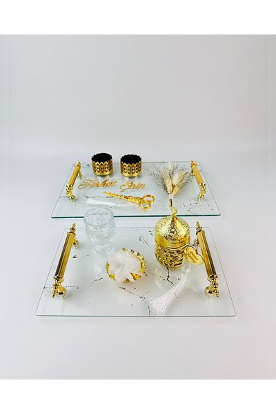 CyzHome Fidelity Transparent Patterned Promise Tray