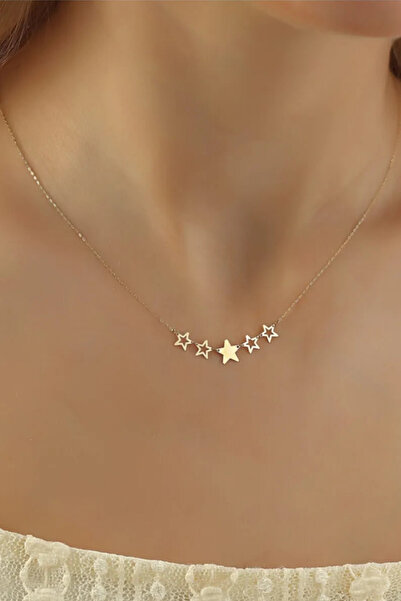 Glorria Altın Yıldız Kolye