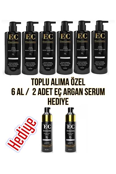 emrah çalışkan 6 Adept Ech Purple Shampoo and 2 Adept Ech Argan Serum Gift Set