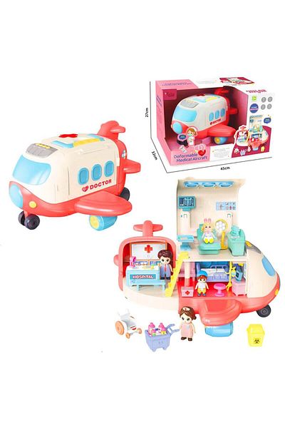 Vardem Openable and Foldable Sound Toy - Hospital and Airplane Vr-Gb0513