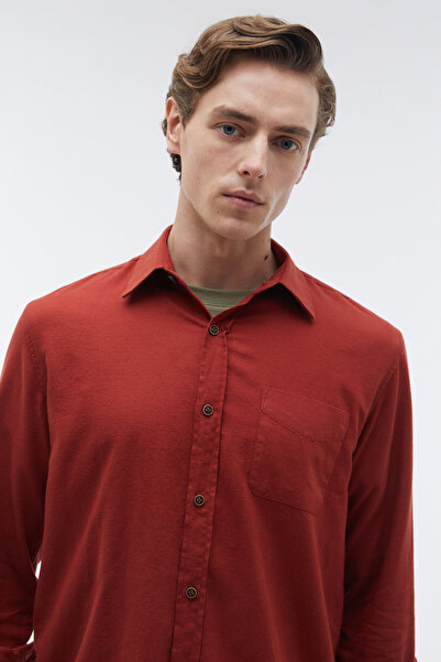 Mudo Regular Fit Single Pocket Long Sleeve Shirt