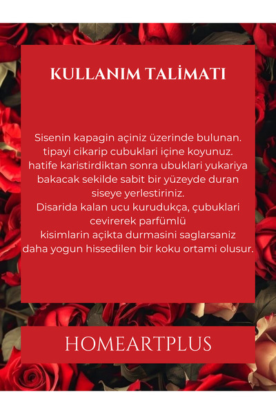 homeartplus Afrodizyak oda kokusu bambu esansiyel uçucu yağ 50 ml