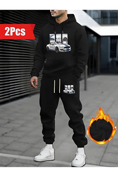 LORVANIY Printed Winter Tracksuit Set