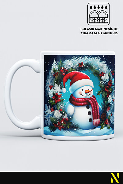 nilizma Christmas New Year Themed Snowman Mug Cup Mug 330 ml
