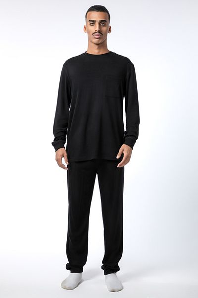Blue Age Lounge Wear Collection Lounge Set_L_Black