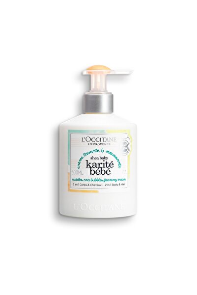 L'Occitane Shea Baby Foaming Cream - Shea Baby Hair and Body Shampoo - 300 ml