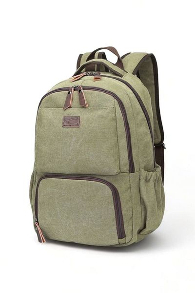 CACTİVE Cactive Canvas Green Unisex Backpack Ctv1313