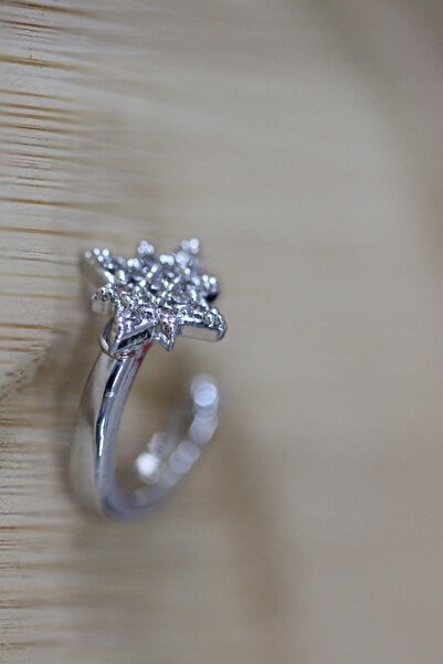 MAZEN Kutup Yıldızı Earcuff Kıkırdak Küpe Delik Gerektirmeyen Küpe Gümüş Renk