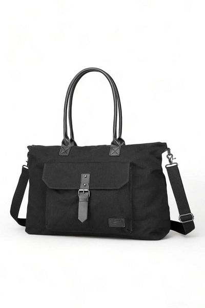 CACTİVE Τσάντα ταξιδιού Cactive Canvas Μαύρη Unisex CTV1306 L.EDITION