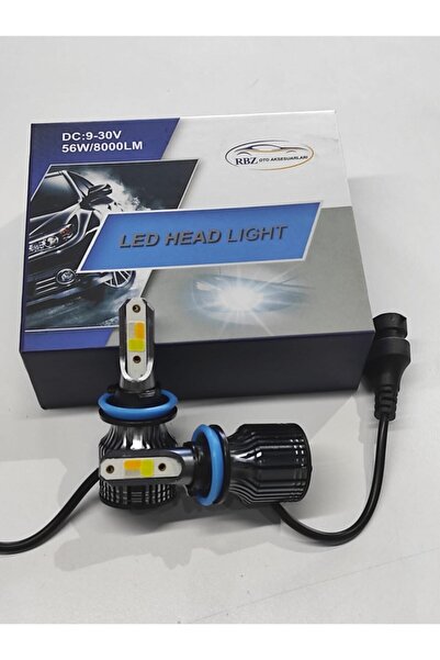 Eymen H11 Led Zenon 3 Renk Li Şimşek Etkili Led Xenon Mavi-sarı Beyaz Aynı Gün Kargo