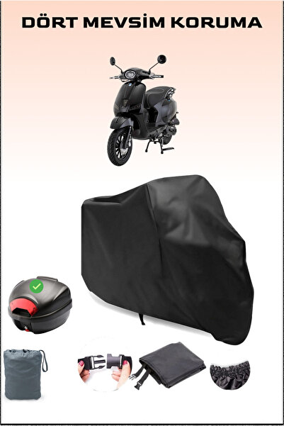 Breen Siyah Mondial 50 Wing Motosiklet Brandası Arka Çanta Uyumlu