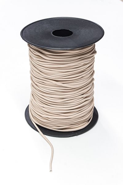Dokumarkt 2 mm Round Rubber Rope - Rubber Cord - Accessory Tire - 10 Meters