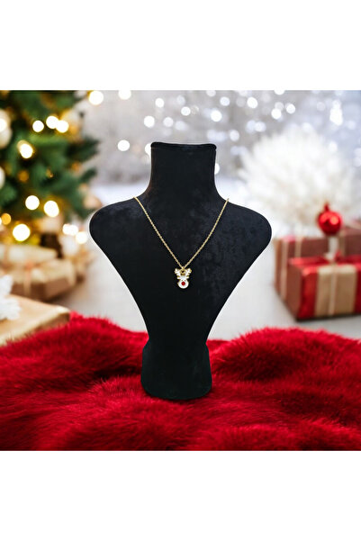 BS JEWELRY السنة الجديدة الغزلان أحسب قلادة