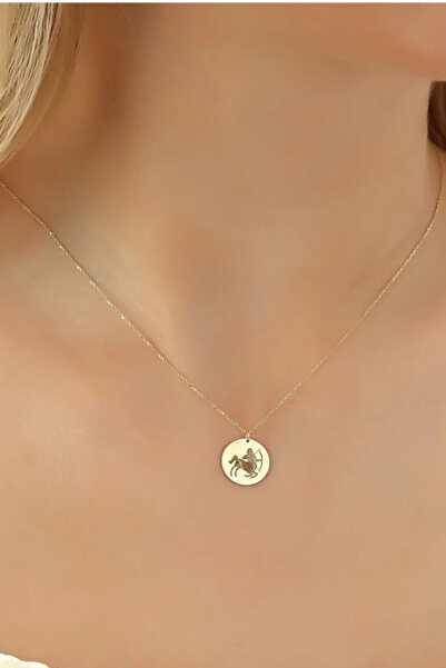 Glorria Altın Yay Burcu Kolye